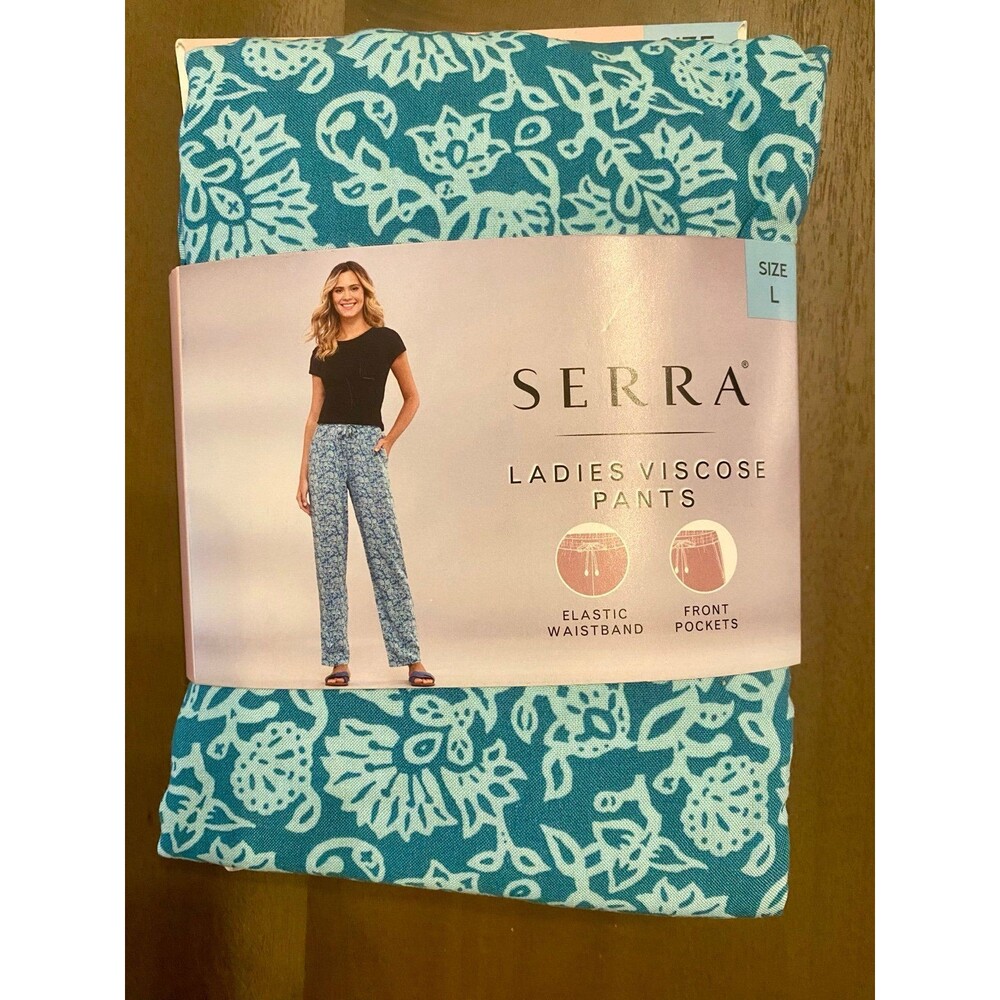 New Serra Ladies Viscose Pants Teal - Multiple Sizes